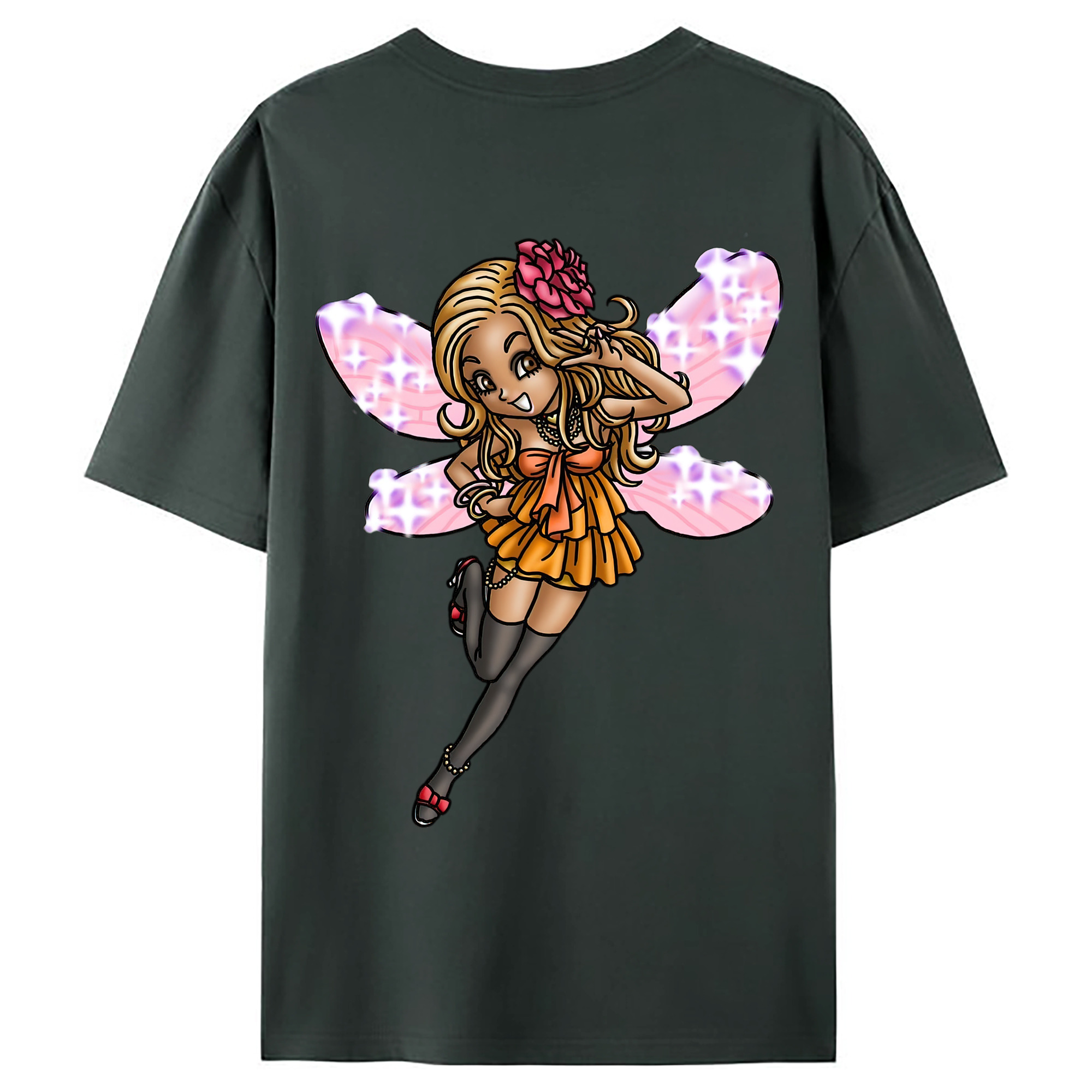 （画像用） ドラゴンクエスト Doragon Kuesuto Dragon Quest 綿100％ メンズ半袖Tシャツ（バックプリント） 通気性